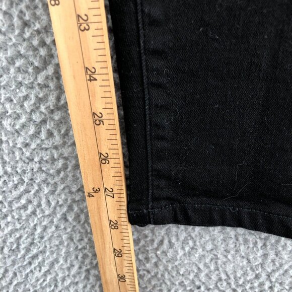 Everlane Jeans Womens 26 Black Curvy High Rise Skinny Leg Stretch Slimming Denim - Picture 9 of 11